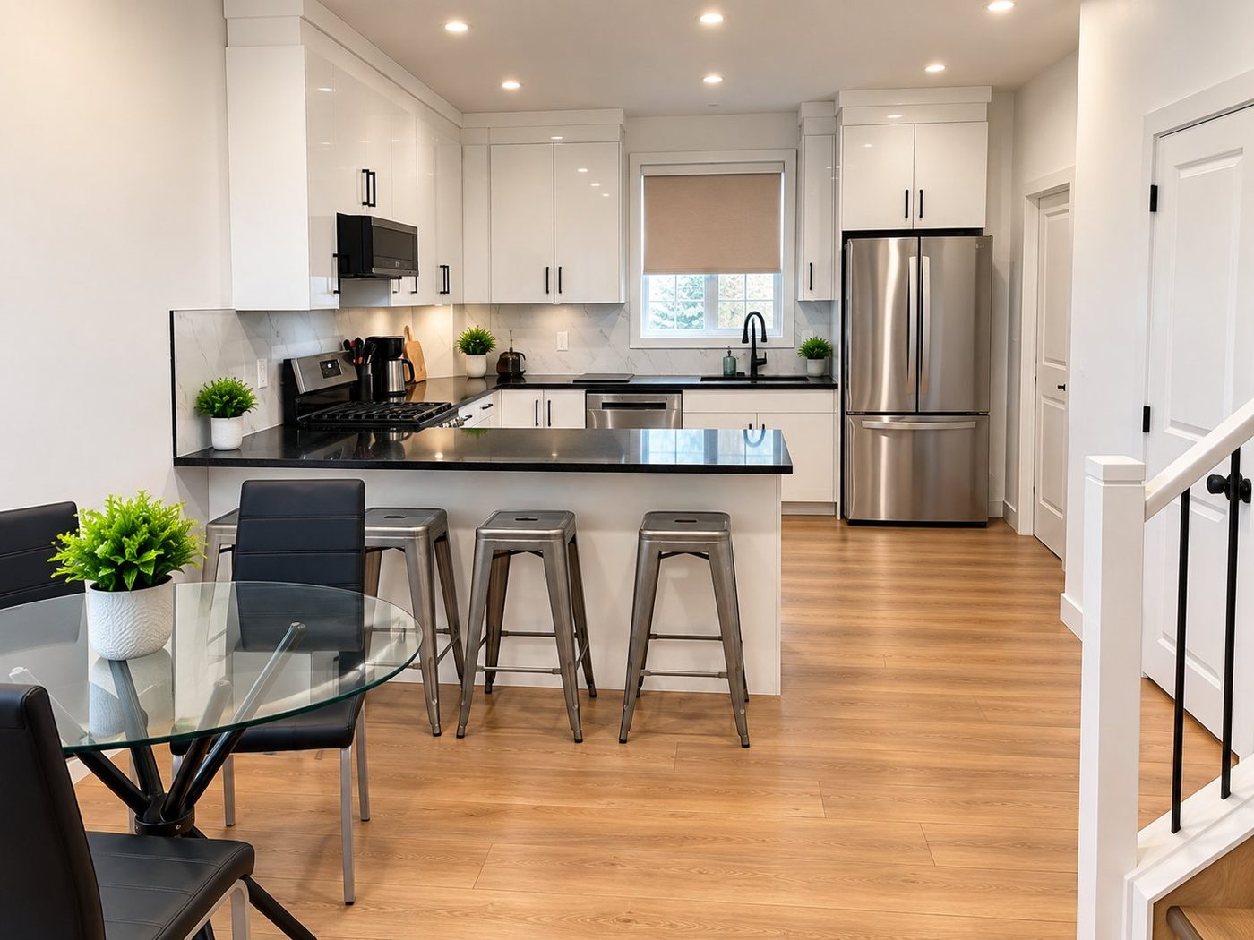 Kitchen after cleaning