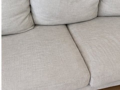 Sofa upholstery after cleaning